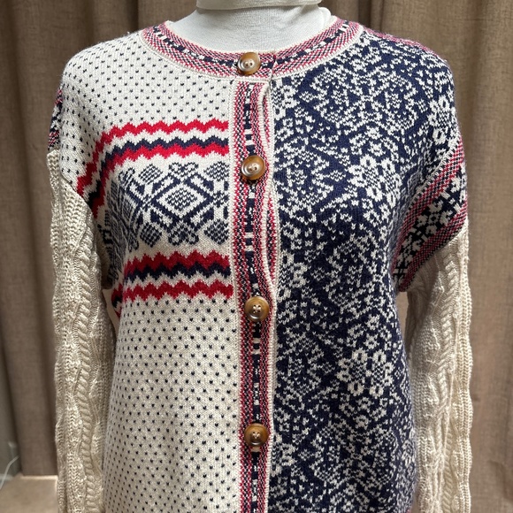 Norwegian Heritage Light Sweater -Midnight & Snow - NWT - Picture 2 of 7